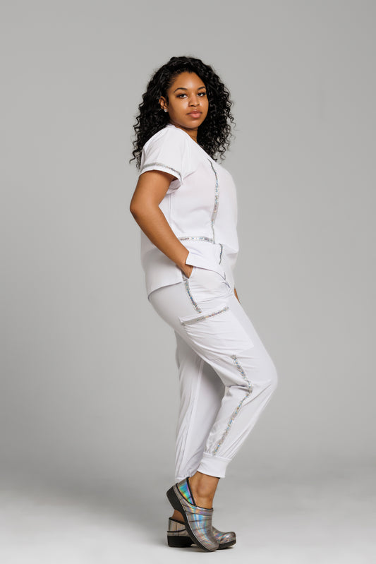 Cotton Scrubs – Soft, Breathable & Perfect for Long Shifts Crystal White