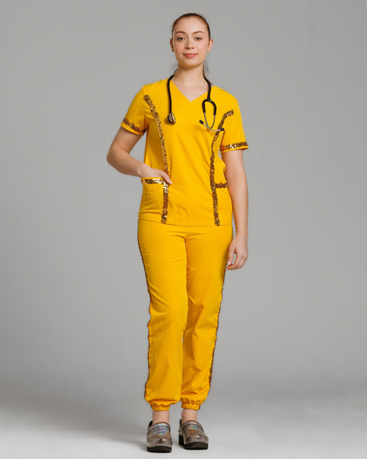 Cotton Scrubs – Soft, Breathable & Perfect for Long Shifts Pale Yellow