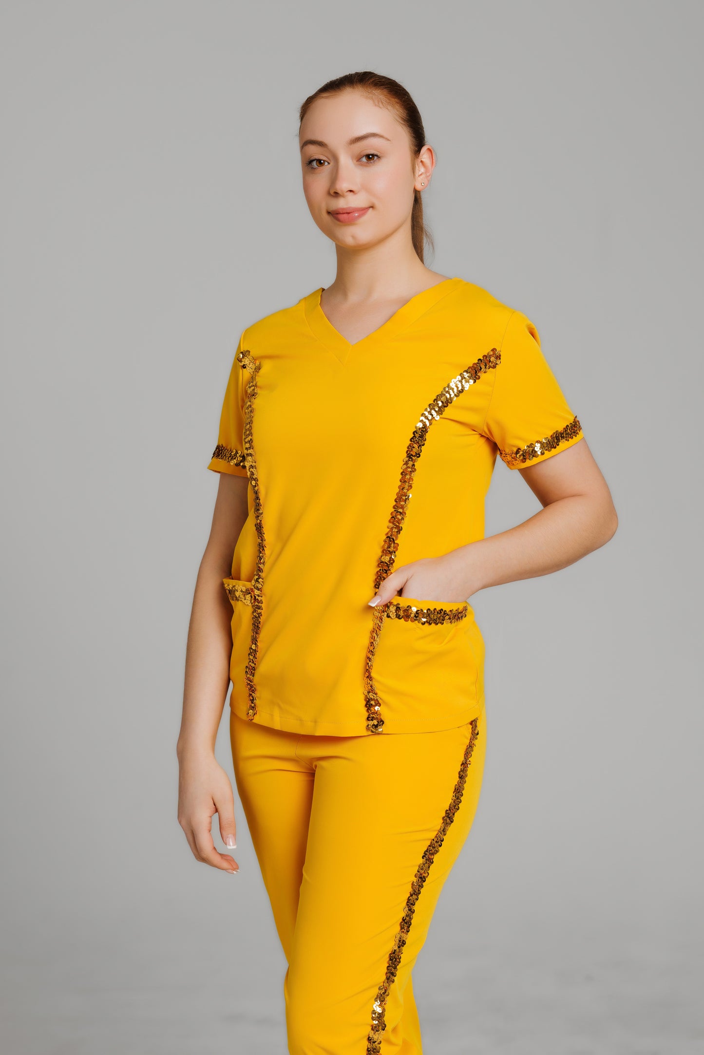 Cotton Scrubs – Soft, Breathable & Perfect for Long Shifts Pale Yellow