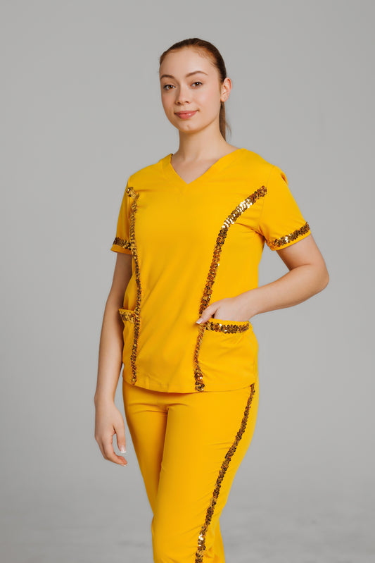 Cotton Scrubs – Soft, Breathable & Perfect for Long Shifts Pale Yellow